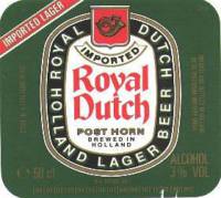 Oranjeboom Bierbrouwerij, Royal Dutch Posthorn Holland Lager Beer