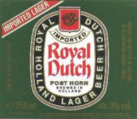 Oranjeboom Bierbrouwerij, Royal Dutch Posthorn Holland Lager Beer