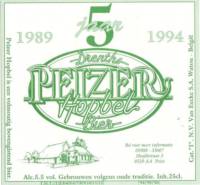 Herbergbrouwerij De Peizer Hopbel, 5 Jaar Drenths Peizer Hopbel Bier 1989-1994