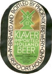 Phoenix, Klaver Holland Imported Beer