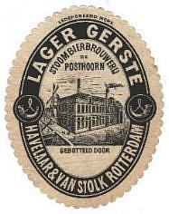 Stoombierbrouwerij De Posthoorn (Rotterdam), Lager Gerste