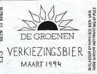 Brouwerij De Raaf, Verkiezingsbier De Groenen