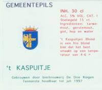Brouwerij De Drie Ringen, Gemeentepils 't Kaspuitje