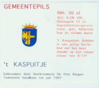 Brouwerij De Drie Ringen, Gemeentepils 't Kaspuitje