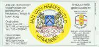 Brouwerij De Drie Ringen, Jan van Hamersveld Verhuisbier