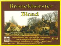 Bronckhorster Brewing Company , Bronckhorster Blond