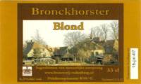 Bronckhorster Brewing Company , Bronckhorster Blond