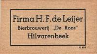 Bierbrouwerij De Roos, Firma H.F. de Leijer