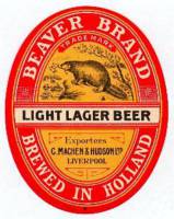 Van Vollenhoven's Bierbrouwerij, Beaver Brand Light Lager Beer