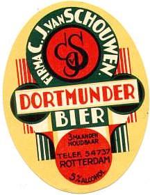 Van Vollenhoven's Bierbrouwerij, C.J. Van Schouwen Dortmunder