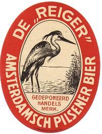Van Vollenhoven's Bierbrouwerij, De Reiger Amsterdamsch Pilsener Bier
