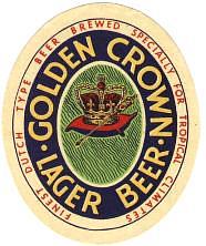 Van Vollenhoven's Bierbrouwerij, Golden Crown Lager Beer