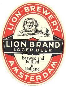 Van Vollenhoven's Bierbrouwerij, Lion Brand Lager Beer
