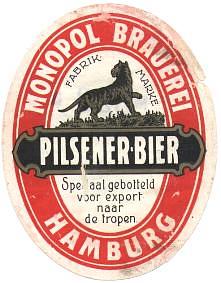 Van Vollenhoven's Bierbrouwerij, Monopol Pilsener Bier