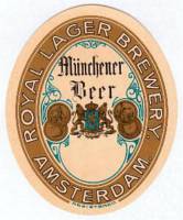 Van Vollenhoven's Bierbrouwerij,  Royal Lager Brewery Münchener Beer