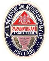 Van Vollenhoven's Bierbrouwerij, Paragon-Brand Lager Beer