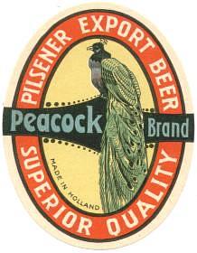 Van Vollenhoven's Bierbrouwerij, Peacock Brand Pilsener Export