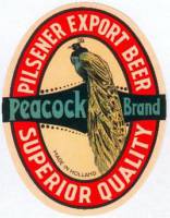 Van Vollenhoven's Bierbrouwerij, Peacock Brand Pilsener Export