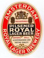 Van Vollenhoven's Bierbrouwerij, Pilsener Royal Lager Beer