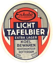Van Vollenhoven's Bierbrouwerij, Licht Tafelbier Enkabé