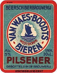Beiersch Bierbrouwerij van Waes-Boodts, Pilsener
