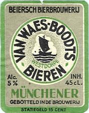 Beiersch Bierbrouwerij van Waes-Boodts, Münchener