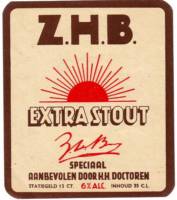 Zuidhollandse Bierbrouwerij (ZHB), Z.H.B. Extra Stout