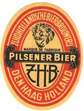 Zuidhollandse Bierbrouwerij (ZHB), Pilsener Bier ZHB