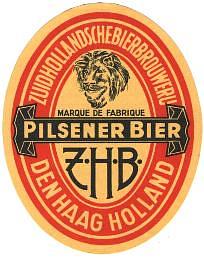 Zuidhollandse Bierbrouwerij (ZHB), Pilsener Bier ZHB