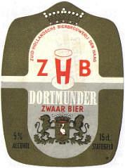 Zuidhollandse Bierbrouwerij (ZHB), Z.H.B. Dortmunder Zwaar Bier
