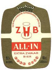 Zuidhollandse Bierbrouwerij (ZHB), Z.H.B. All-In