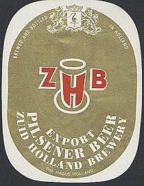 Zuidhollandse Bierbrouwerij (ZHB), Z.H.B. Export Pilsener Beer