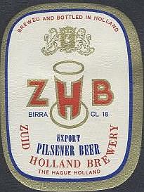 Zuidhollandse Bierbrouwerij (ZHB), Z.H.B. Export Pilsener Beer