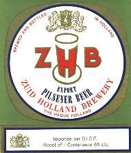 Zuidhollandse Bierbrouwerij (ZHB), Z.H.B. Export Pilsener Beer