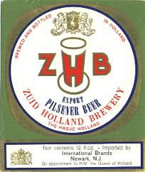 Zuidhollandse Bierbrouwerij (ZHB), Z.H.B. Export Pilsener Beer