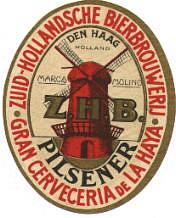 Zuidhollandse Bierbrouwerij (ZHB), Z.H.B. Pilsener Marca Molino