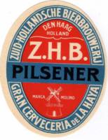 Zuidhollandse Bierbrouwerij (ZHB), Z.H.B. Pilsener Marca Molino