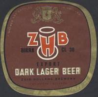 Zuidhollandse Bierbrouwerij (ZHB), Z.H.B. Dark Lager Beer Export