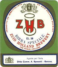 Zuidhollandse Bierbrouwerij (ZHB), Z.H.B. Birra Speciale