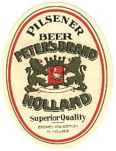 Zuidhollandse Bierbrouwerij (ZHB), Peter's Brand Holland Pilsener Beer
