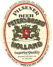 Zuidhollandse Bierbrouwerij (ZHB), Peter's Brand Holland Pilsener Beer