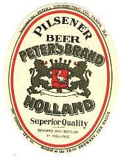 Zuidhollandse Bierbrouwerij (ZHB), Peter's Brand Holland Pilsener Beer