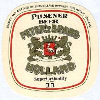Zuidhollandse Bierbrouwerij (ZHB), Peter's Brand Holland Pilsener Beer