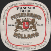 Zuidhollandse Bierbrouwerij (ZHB), Peter's Brand Holland Pilsener Beer