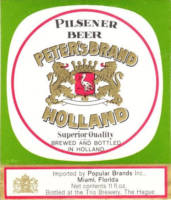 Zuidhollandse Bierbrouwerij (ZHB), Peter's Brand Holland Pilsener Beer