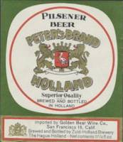 Zuidhollandse Bierbrouwerij (ZHB), Peter's Brand Holland Pilsener Beer