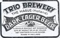 Zuidhollandse Bierbrouwerij (ZHB), Trio Dark Lager Beer