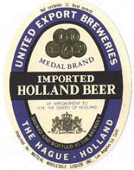 Zuidhollandse Bierbrouwerij (ZHB), Medal Brand Imported Holland Beer