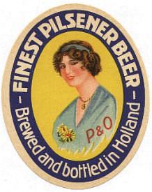 Zuidhollandse Bierbrouwerij (ZHB), P & O Finest Pilsener Beer