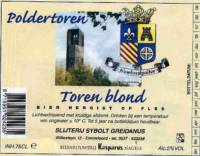 Bierbrouwerij Kasparus, Poldertoren Toren Blond